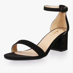 Black Women's Heeled Sandals